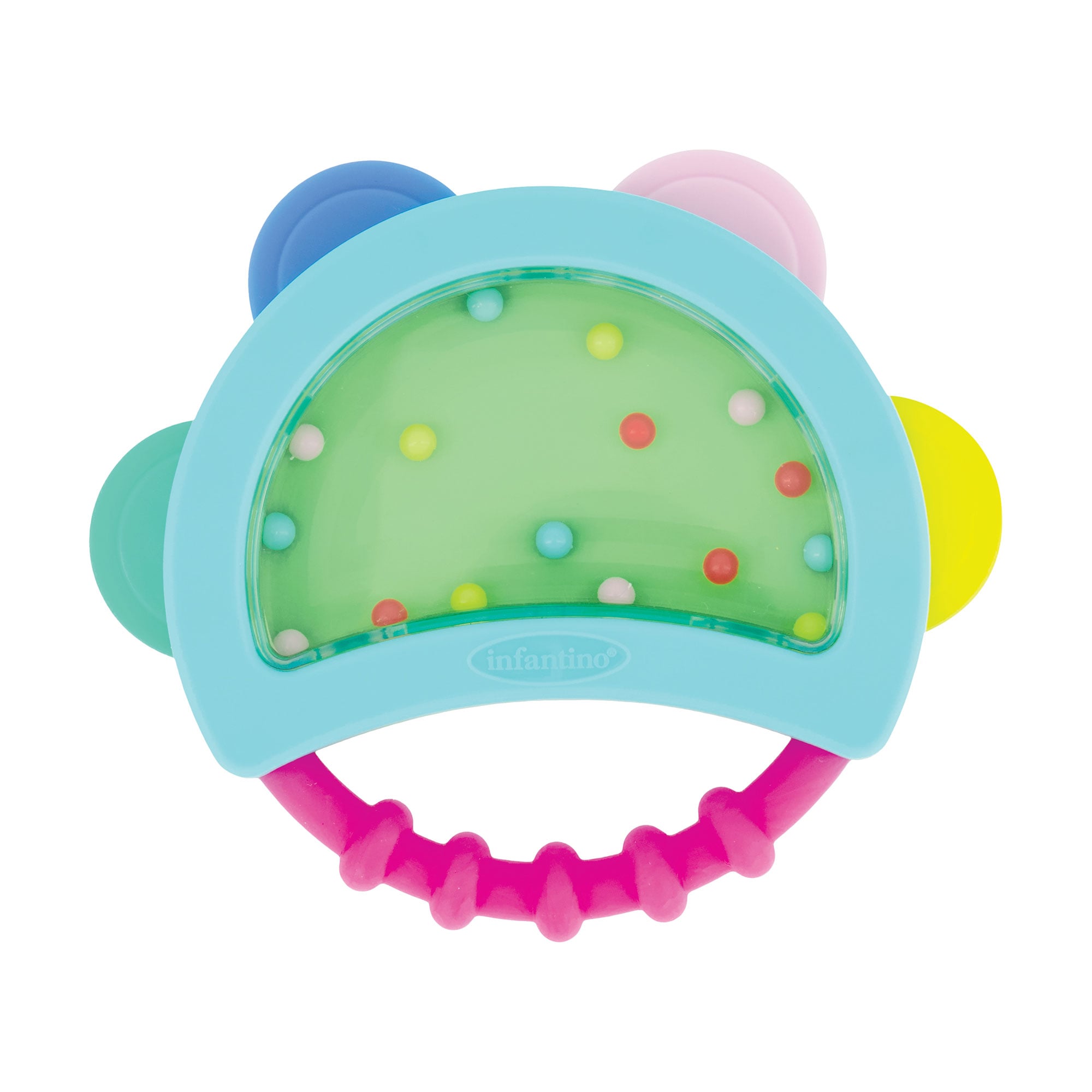 Іграшка прорізувач-брязкальце Infantino Baby's 1st Musical Tambourine, від народження (315260)