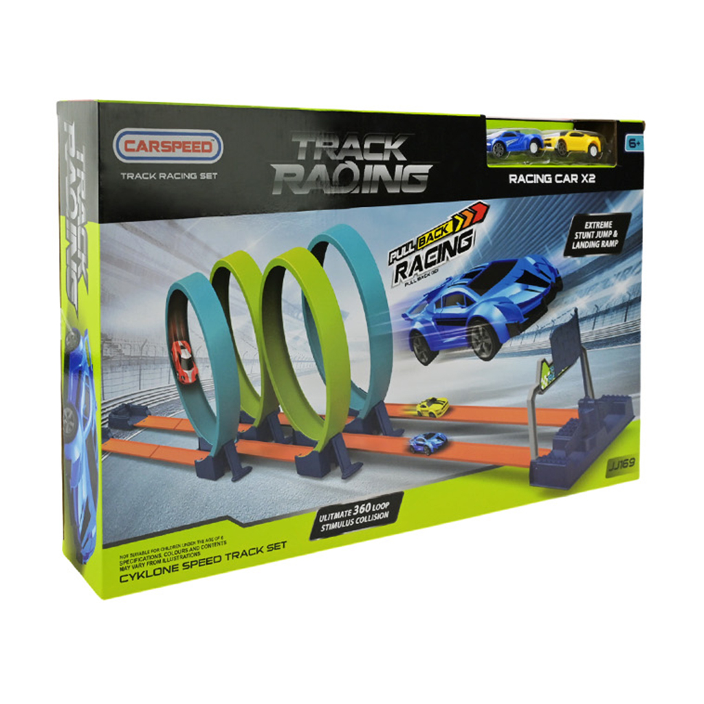 Іграшка трек Shantou Jinxing Track Racing  2 машинки, світло, звук, від 6 років, 50.5*30.5*7 см (JJ169)