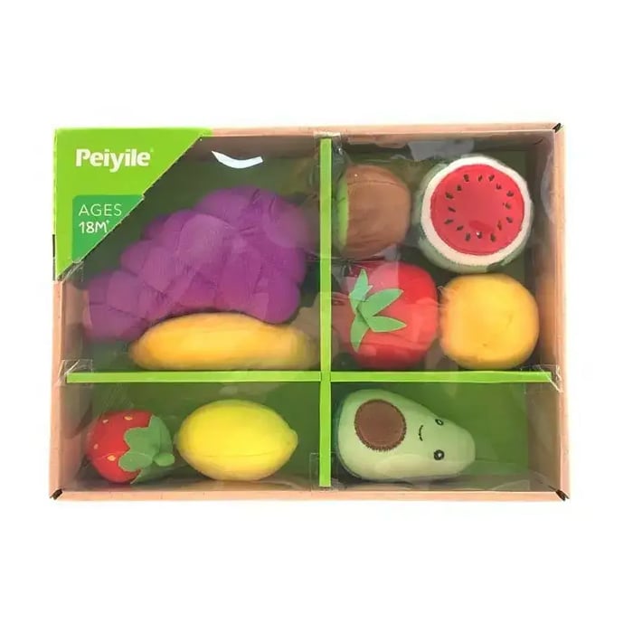 Іграшковий набір продуктів Shantou Jinxing Овочі та фрукти, від 1.5 років, 29*6*21 см (6348)