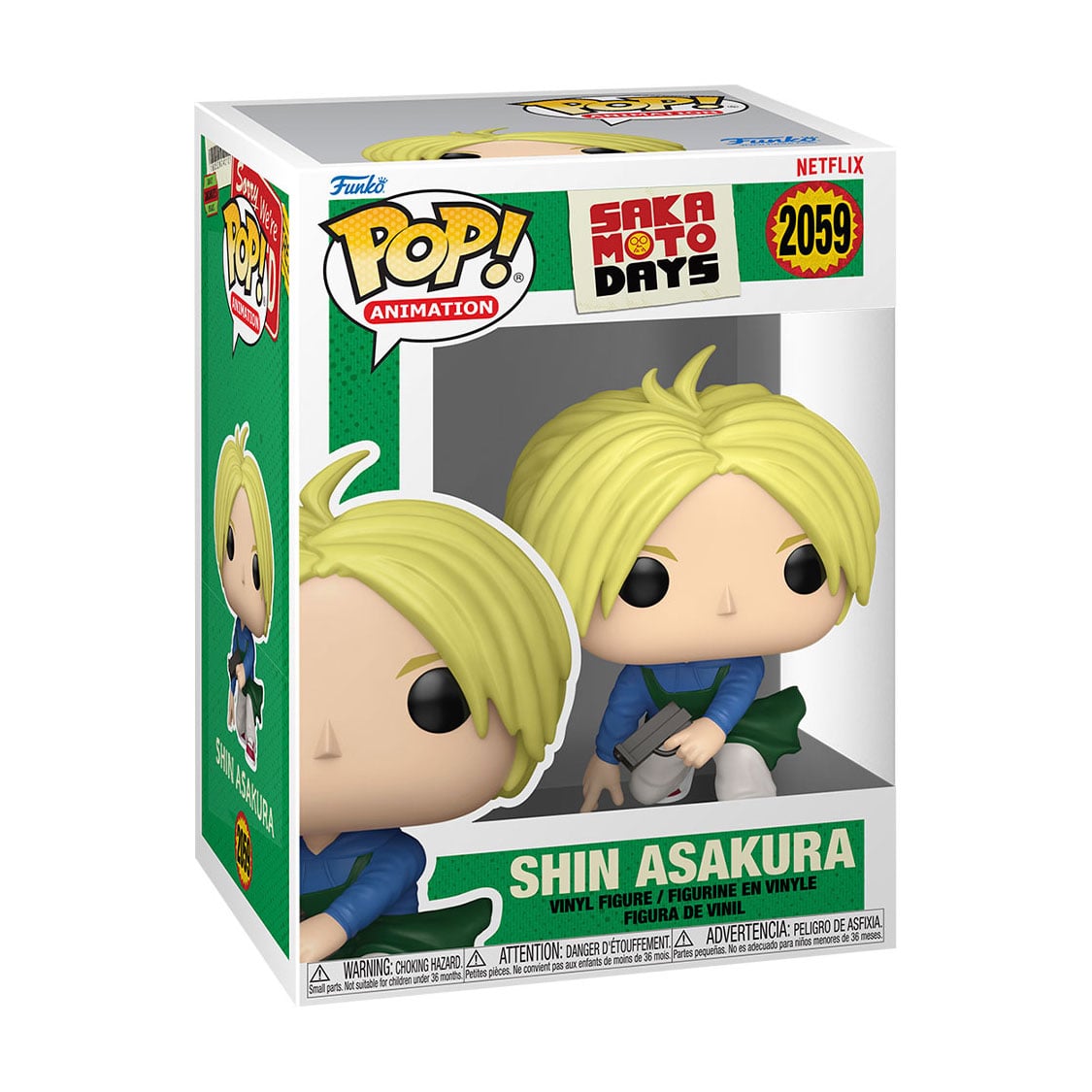 Ігрова фігурка Funko POP! серії Дні Сакамото Шін Асакура, 9.4 см, від 3 років (86689)
