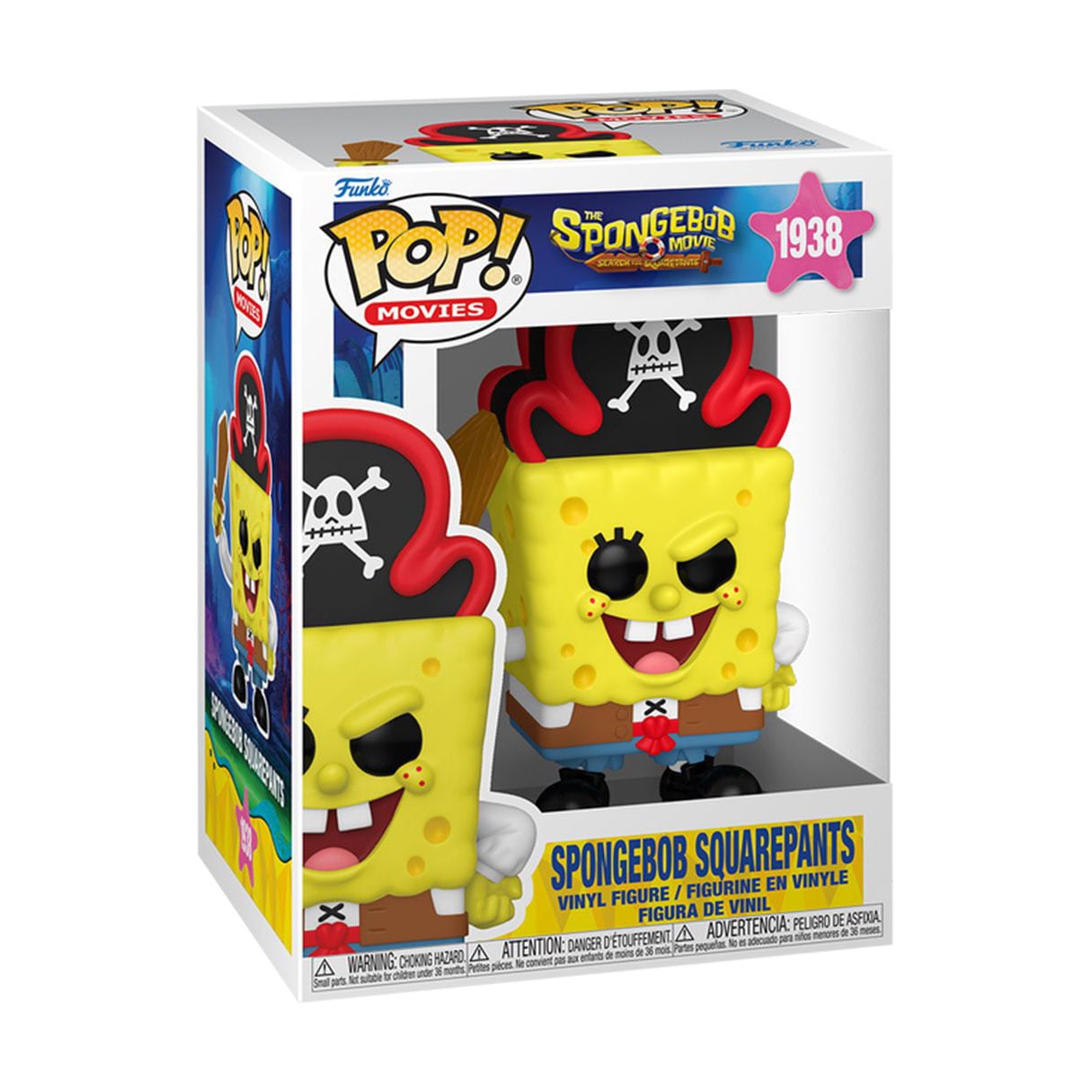 Ігрова фігурка Funko Pop! серії Губка Боб Квадратні Штани Пірат Губка Боб, від 3 років (83590)