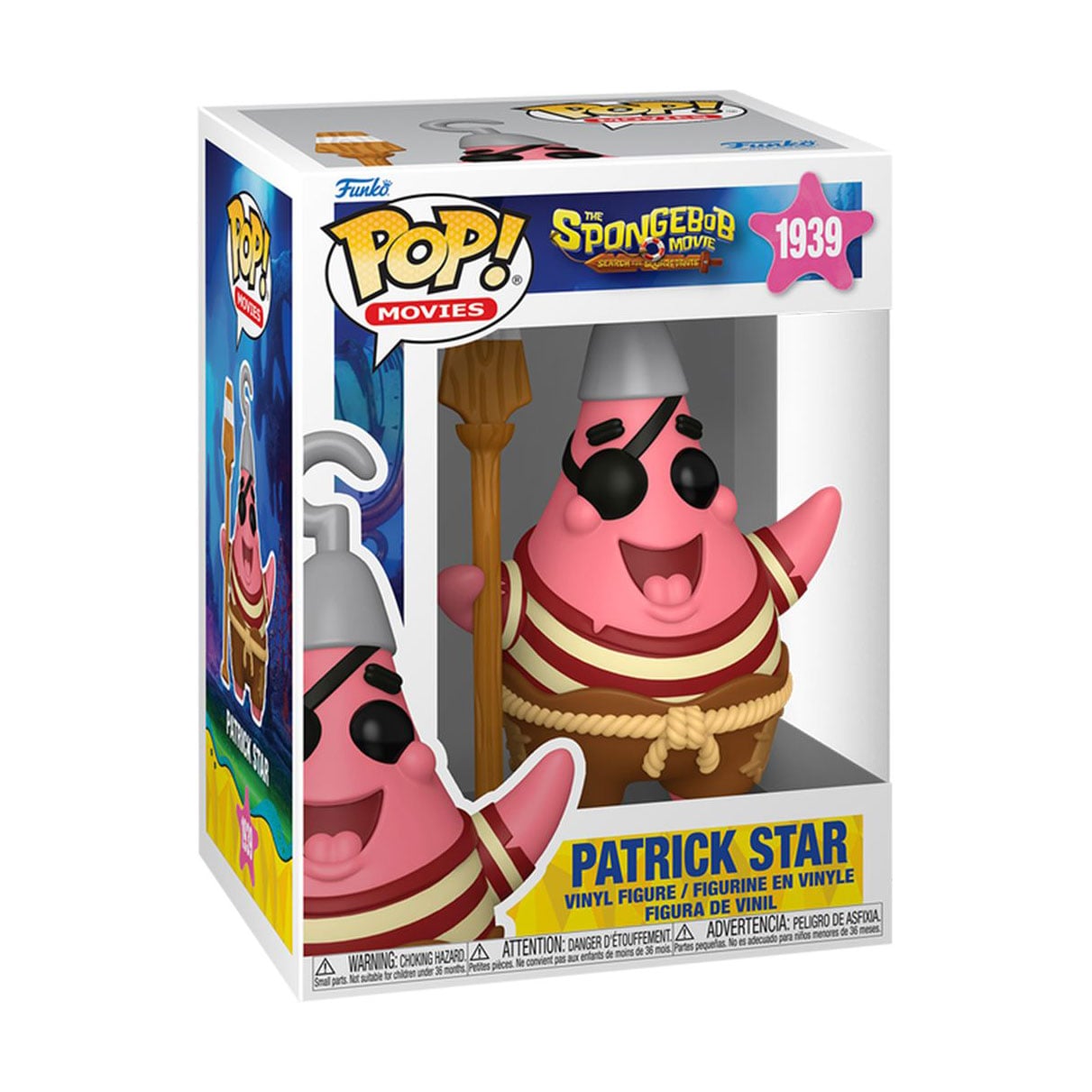 Ігрова фігурка Funko Pop! серії Губка Боб Квадратні Штани Пірат Патрік, від 3 років (83591)