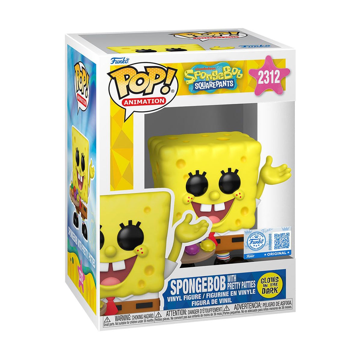 Ігрова фігурка Funko Pop! серії Губка Боб Квадратні Штани Губка Боб з крабсбургерами, від 3 років (92009)