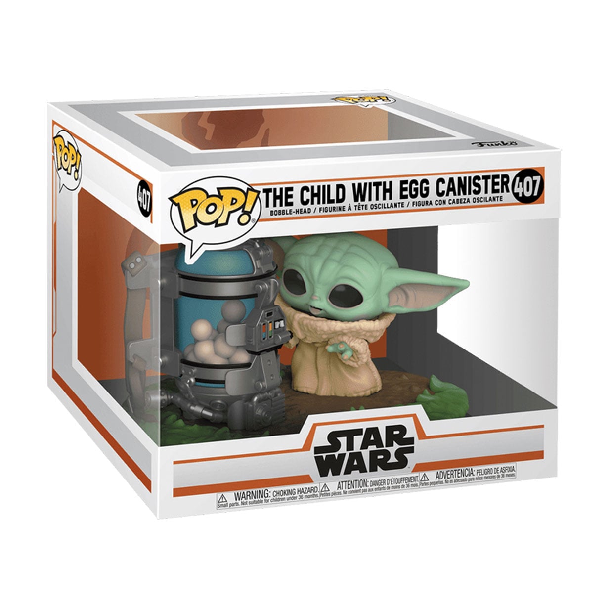 Ігрова фігурка Funko Pop! серії Мандалорець Малюк Ґроґу з ємністю для яєць, від 3 років (50962)