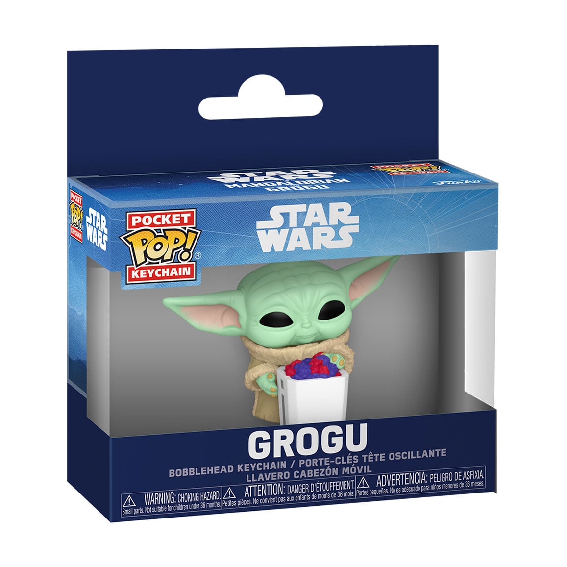 Ігрова фігурка на кліпсі Funko Pop! серії Мандалорець і Ґроґу, Ґроґу з попкорном, від 3 років (90454)