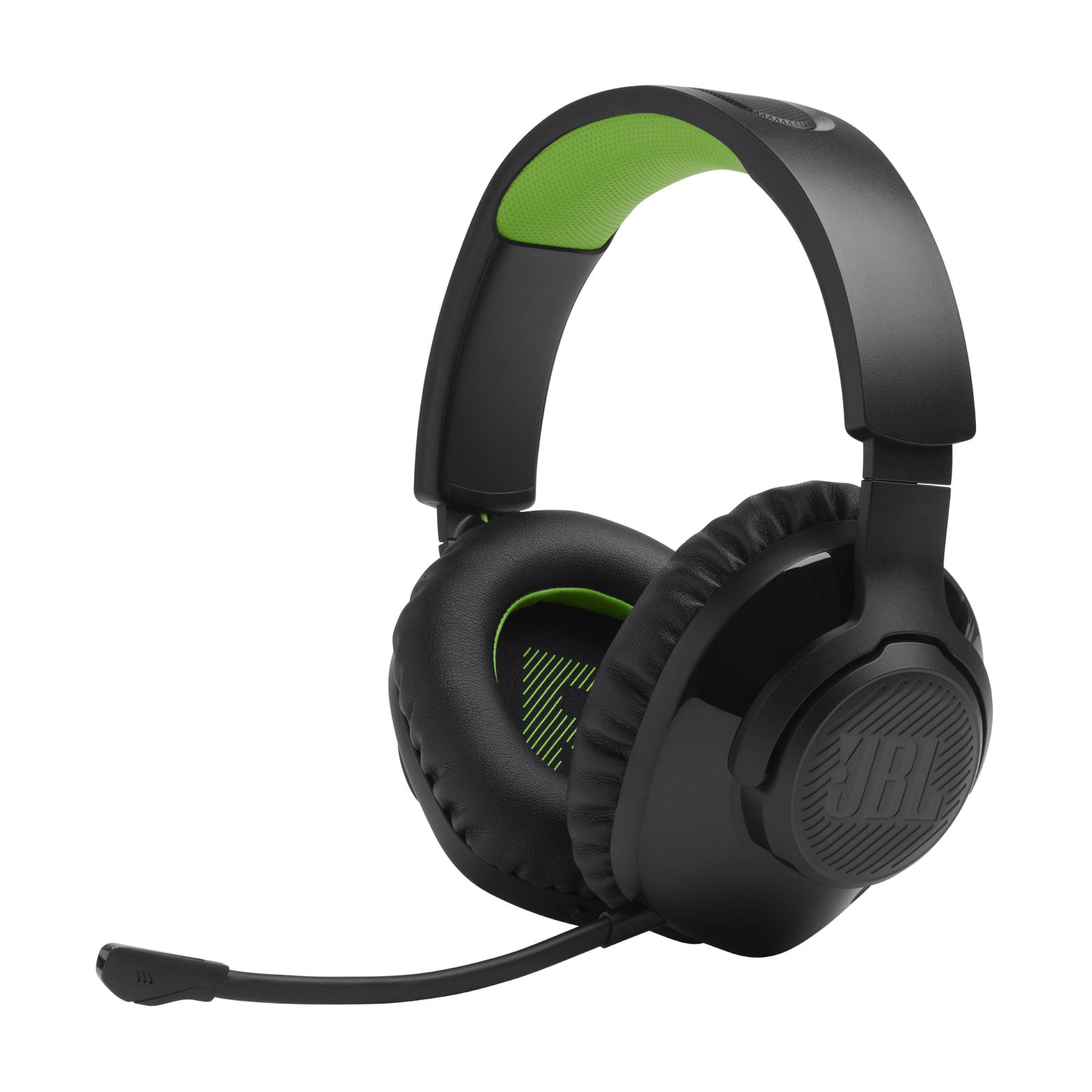 Ігрова гарнітура бездротова JBL Quantum 360X Wireless For Xbox, чорні/зелені (JBLQ360XWLBLKGRN)