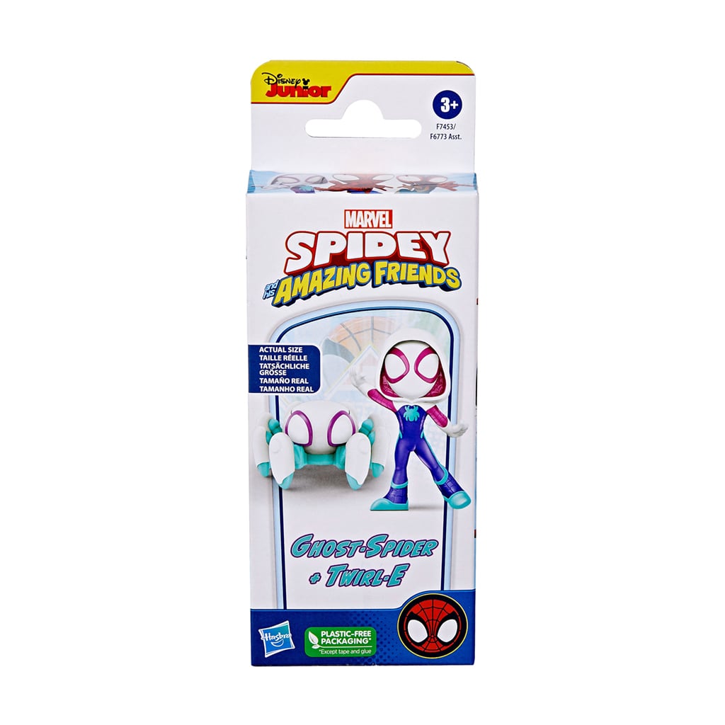 Ігрові фігурки Marvel Toys Ghost-Spider + Twirl-E, від 3 років, 2.5 см/2 см, 2 шт (F6773/F7453)