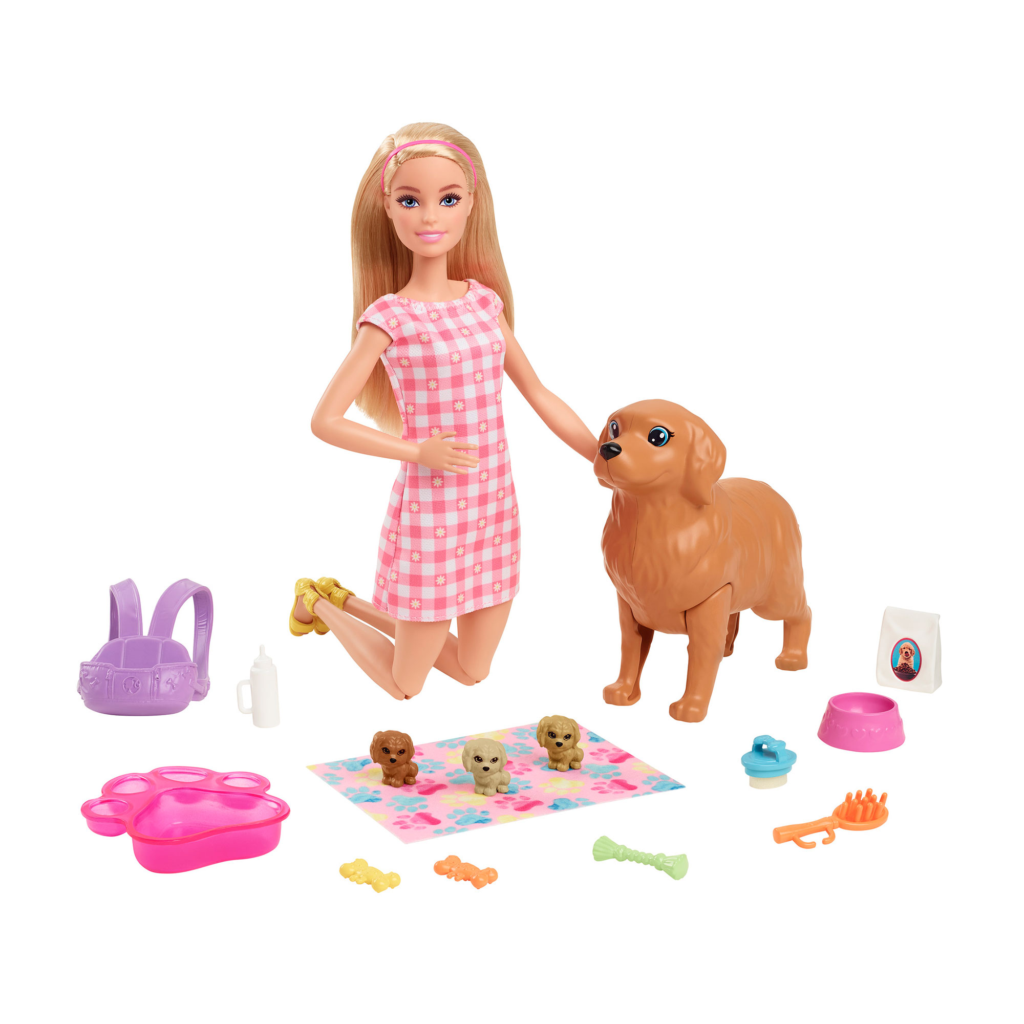 Ігровий набір Barbie Маленьке тріо, 29 см, від 3 років, 16 деталей (HCK75)