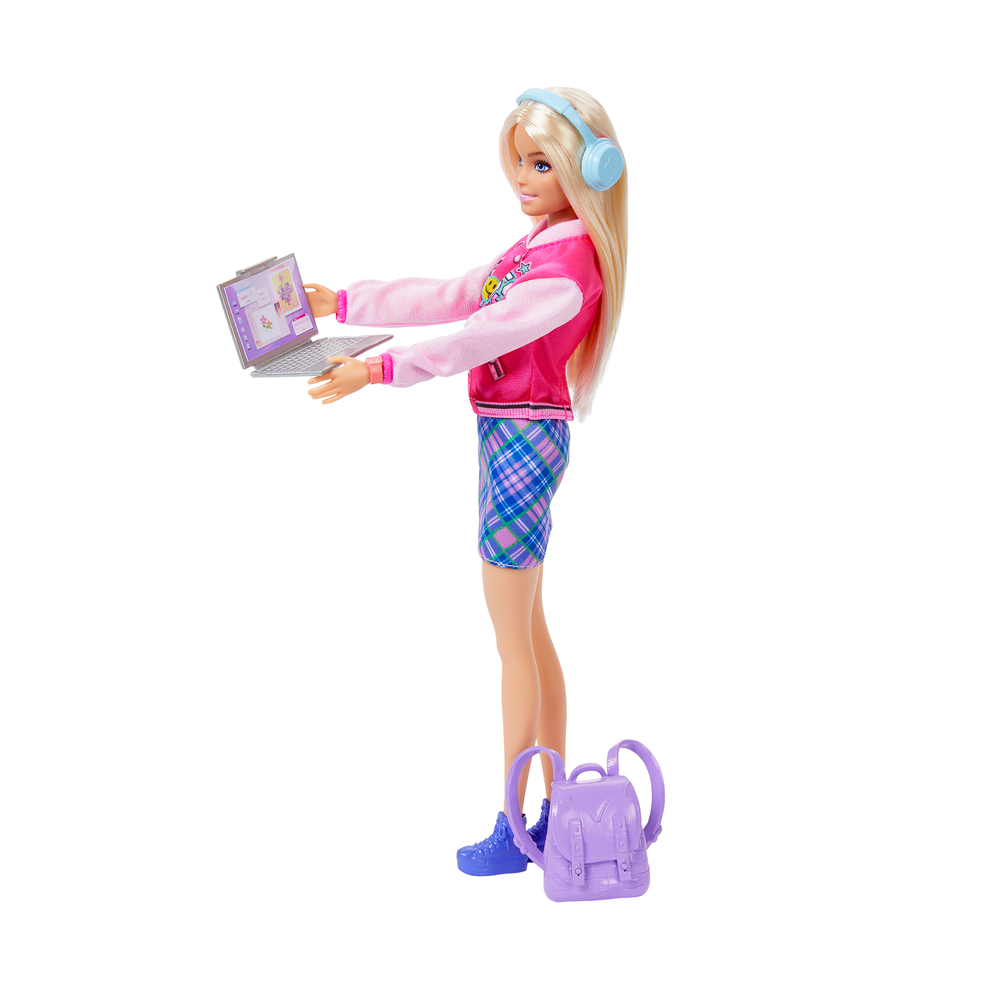 Ігровий набір Barbie Шкільний стиль з аксесуарами для навчання, від 3 років, 29 см (HRG84)