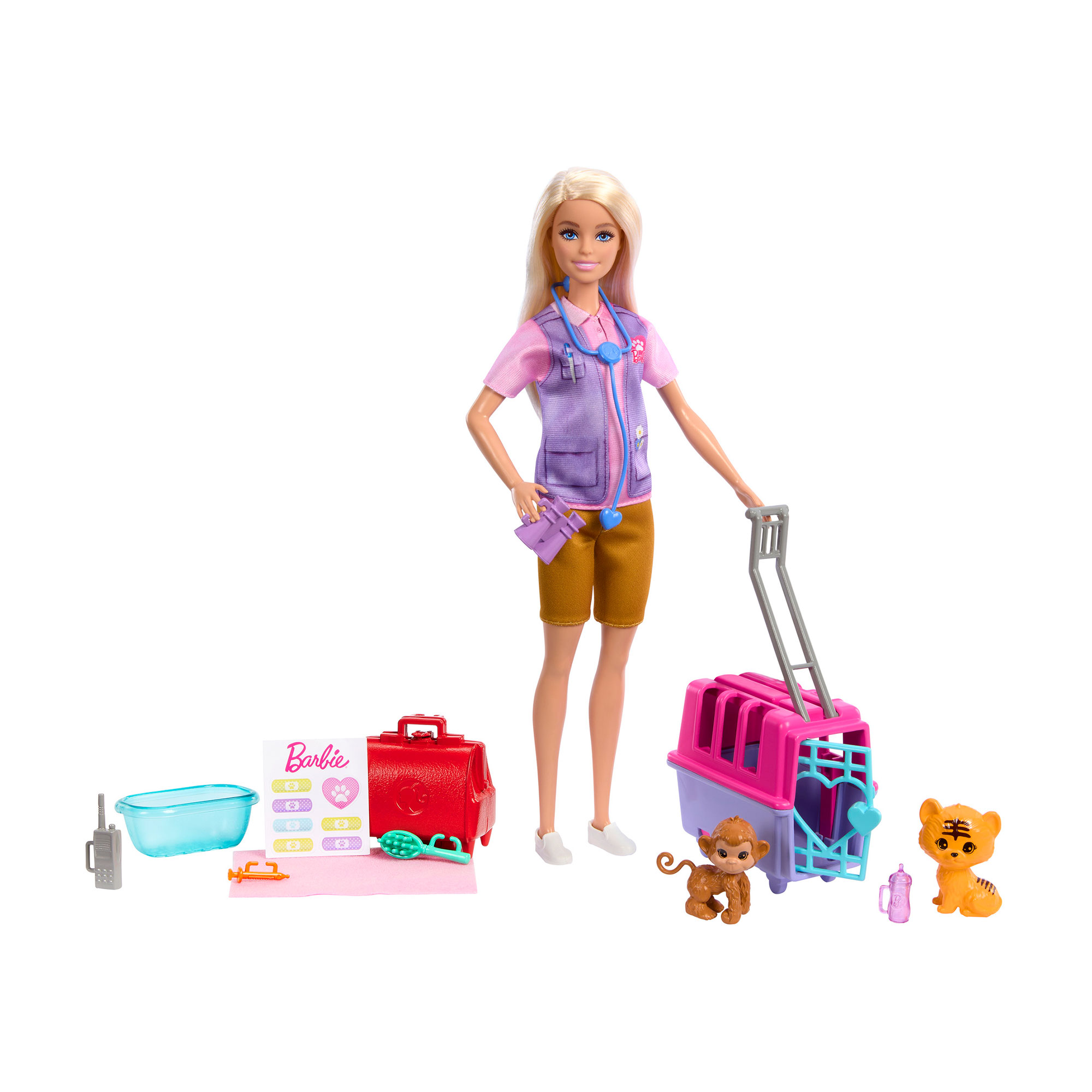 Ігровий набір Barbie Зоозахисниця, від 3 років (HRG50)