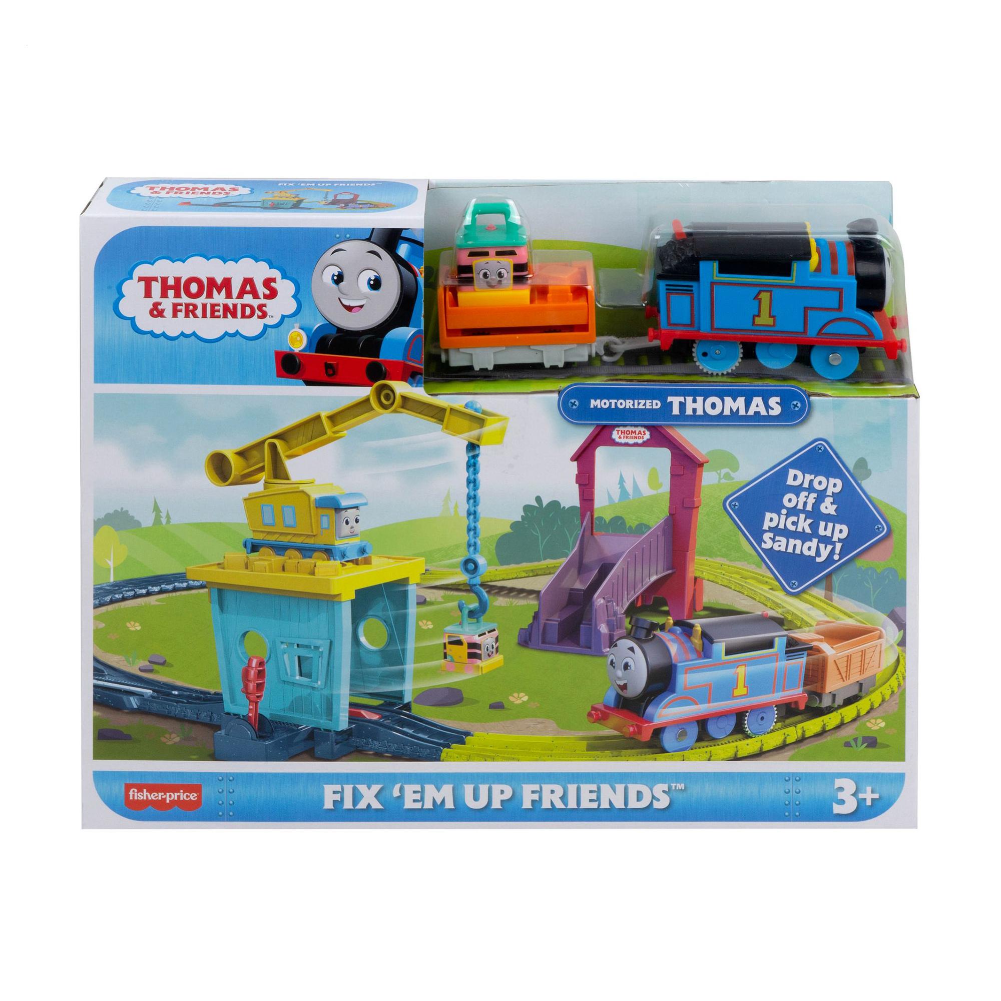 Ігровий набір Fisher-Price Thomas and Friends Карлі та Сенді, 7*36*28 см, від 3 років (HDY58)