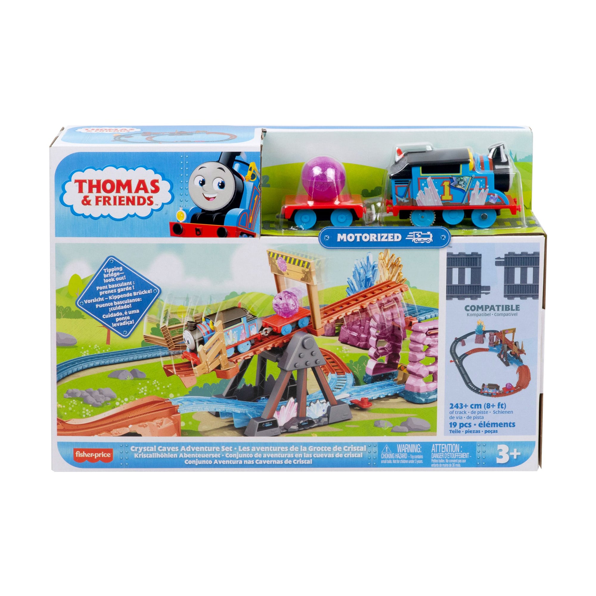 Ігровий набір Fisher-Price Thomas And Friends Пригоди в кришталевій печері, 10*41*28 см, від 3 років (HMC28)