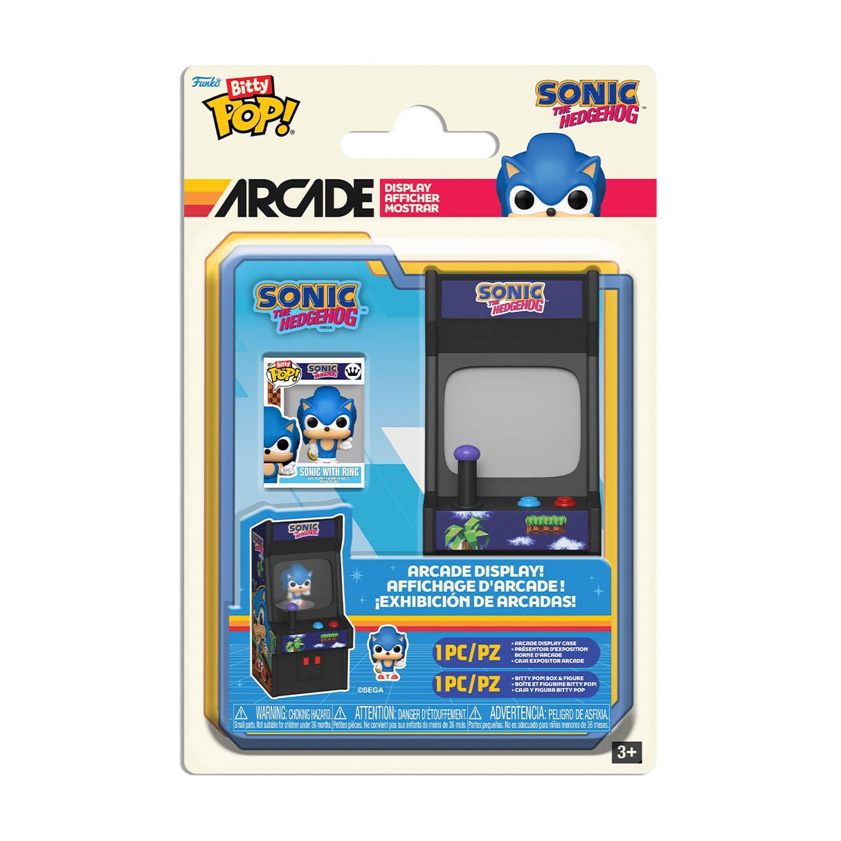 Ігровий набір Funko Bitty POP! Arcade серії Їжак Сонік, Їжак Сонік, від 3 років (85250)