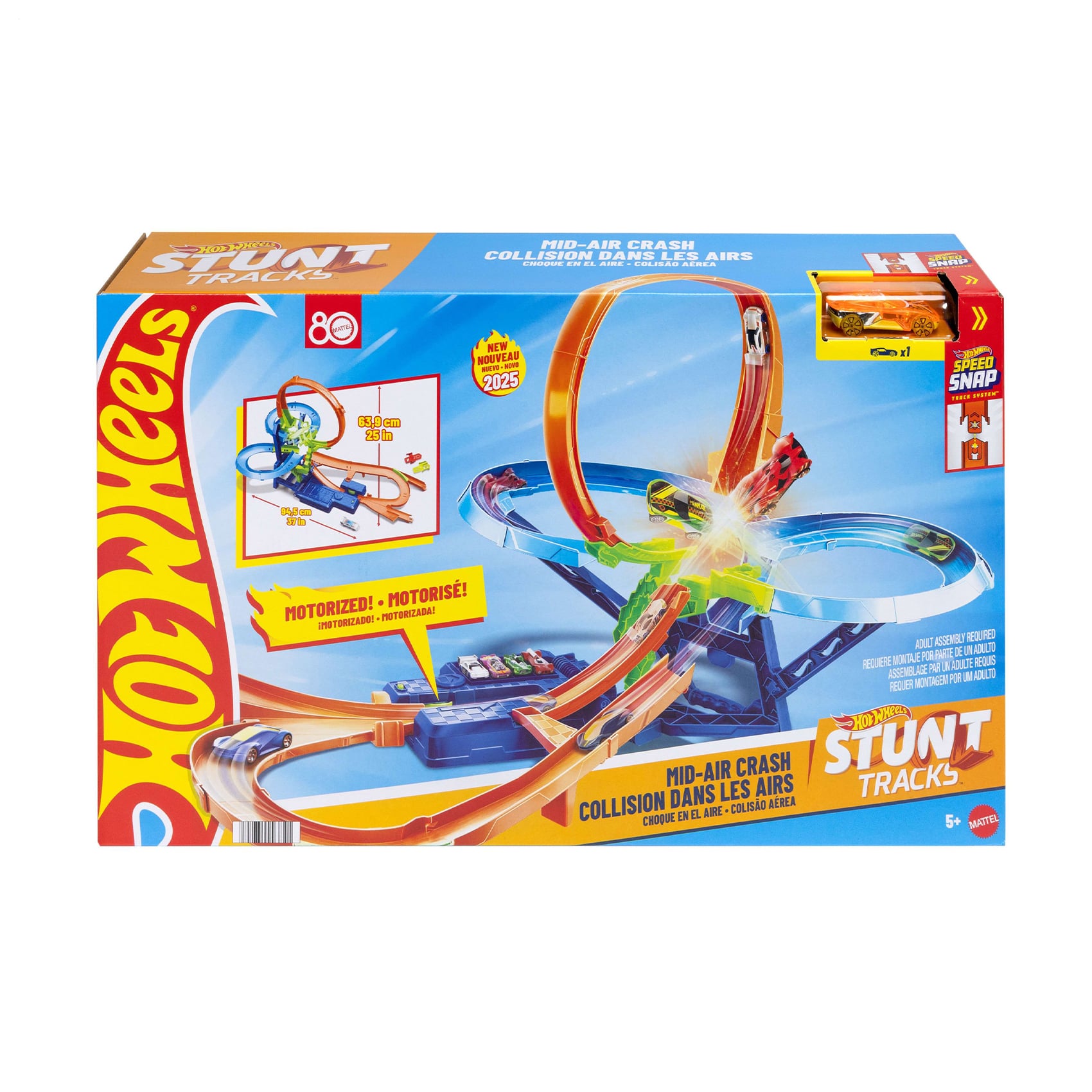 Ігровий набір Hot Wheels Неймовірні повітряні зіткнення, від 5 років, 33.1*55.7*11.3 см (JFD12)