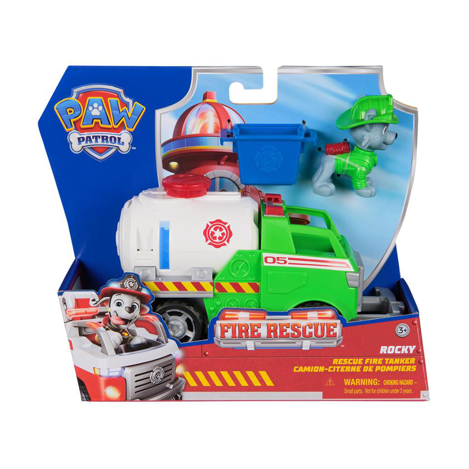 Ігровий набір Paw Patrol Великий рятувальний автомобіль, з водієм Роккі, від 3 років, 3 деталі (SM97236/6072642)