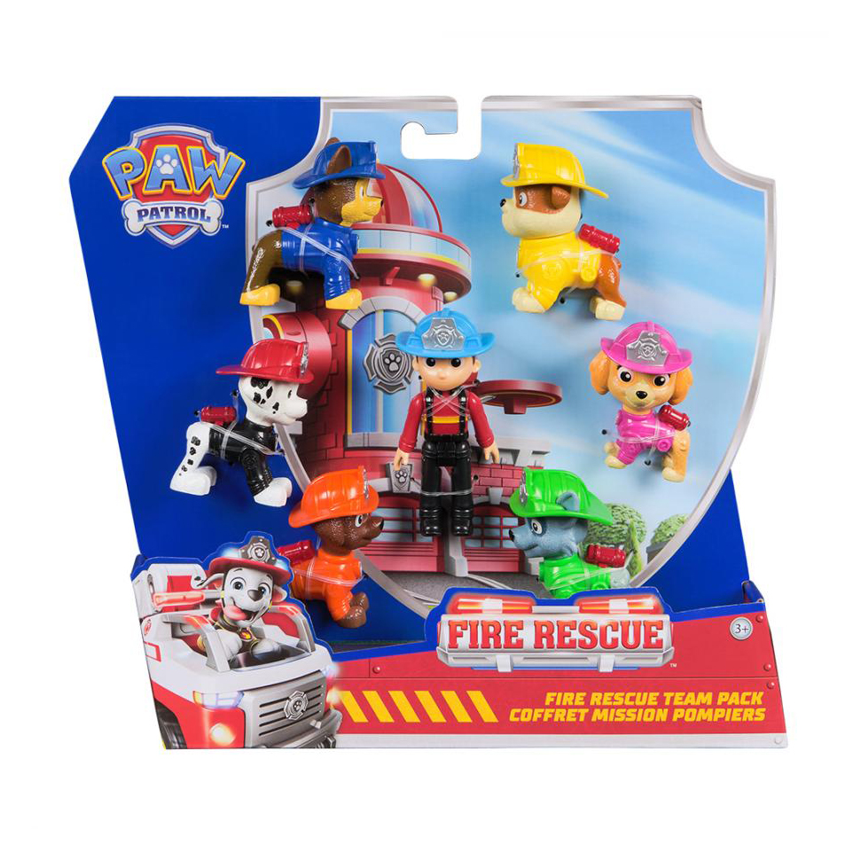 Ігровий набір Paw Patrol Відважна команда Пожежна рятувальна місія, від 3 років, 7 фігурок (SM97234/6072961)