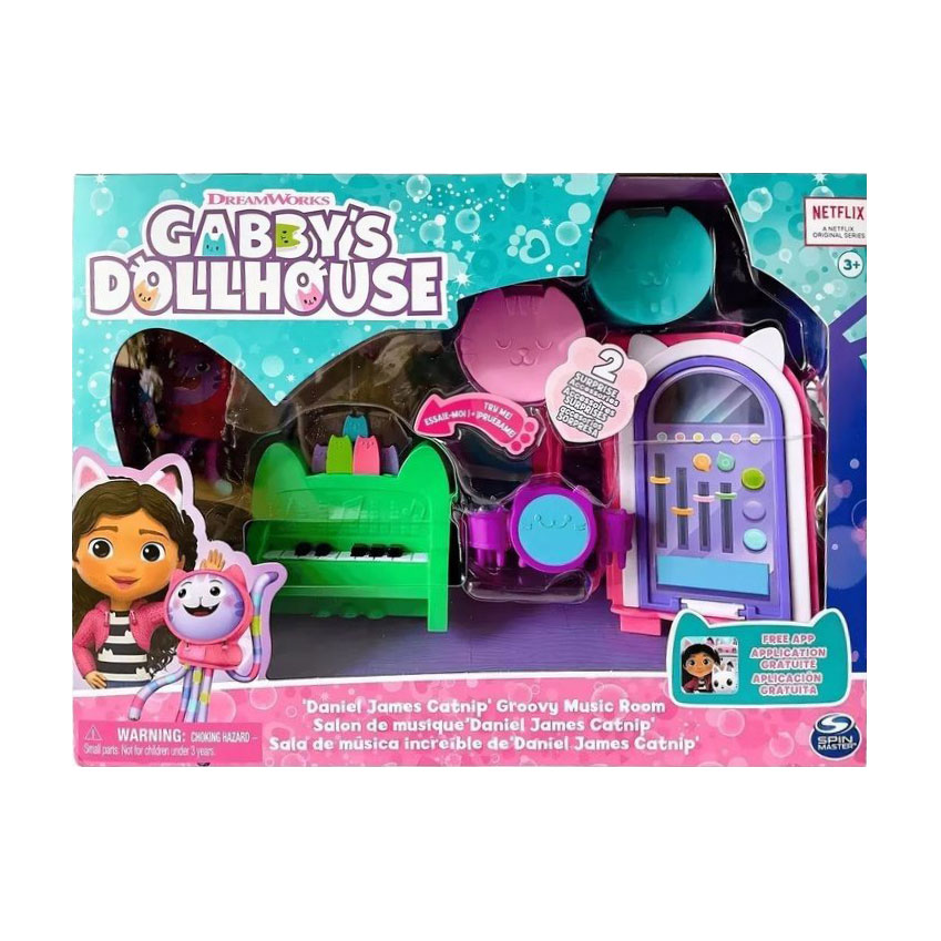 Ігровий набір Spin Master Gabby's Dollhouse Ляльковий будиночок Габбі: Музична зала діджея Нявкота, від 3 років, 25.72*8.57*19.05 см (SM36203/6065830)