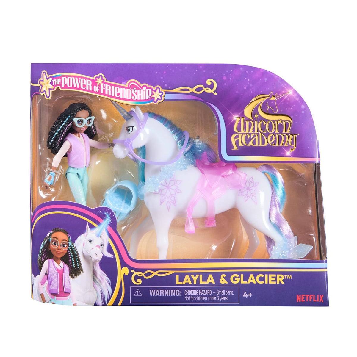 Ігровий набір Spin Master Unicorn Academy Академія єдинорогів: лялька Лейла з єдинорогом Крижинка, від 4 років (SM23203/6072675)