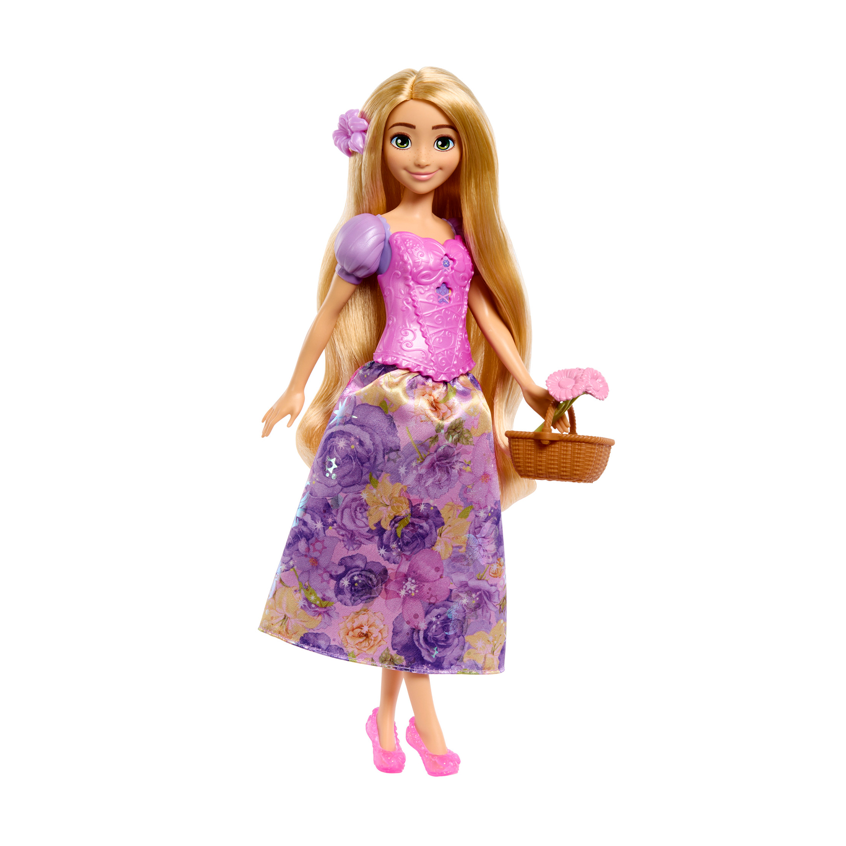 Ігровий набір-сюрприз Disney Princess Крути та прояви Рапунцель, від 3 років, 31.5*11*10 см, 12 предметів (HTV86)