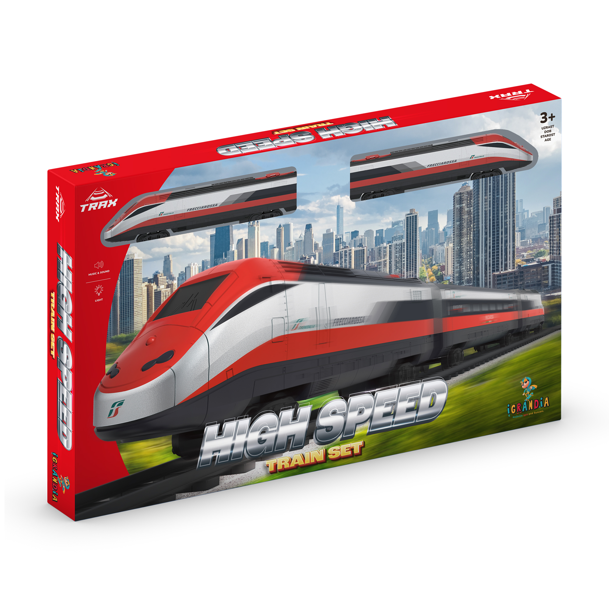 Ігровий набір Trax Hight Speed Train Set Залізниця, від 3 років (1623D-1)