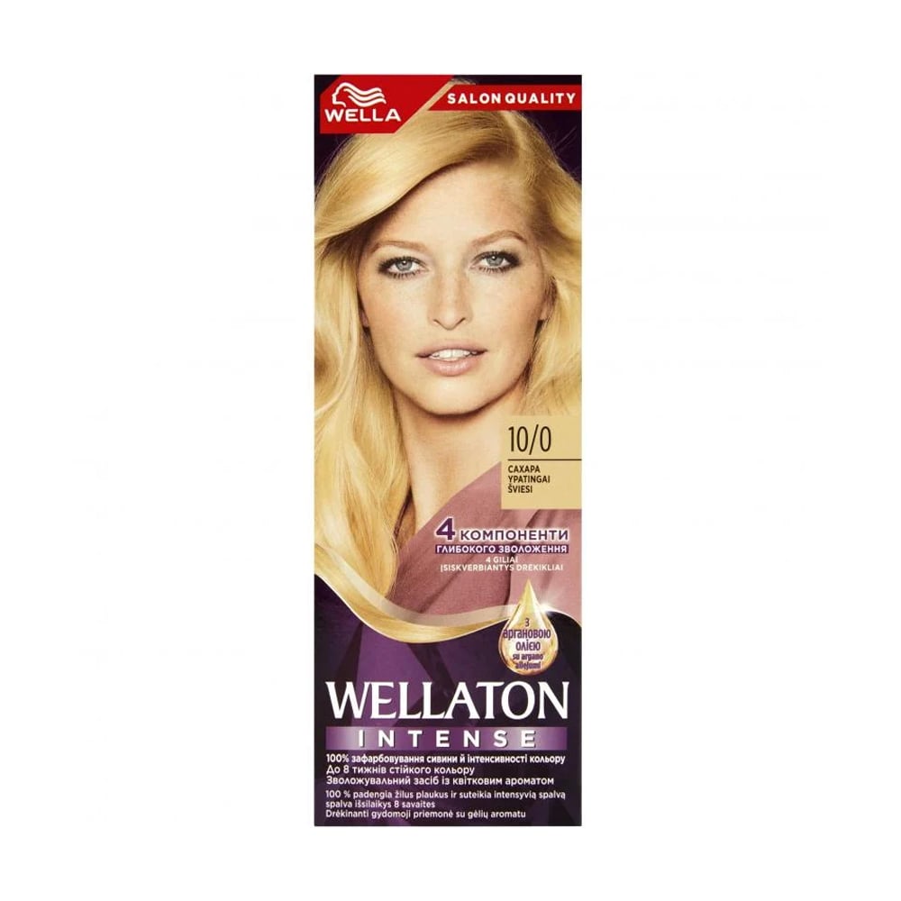 Інтенсивна крем-фарба для волосся WELLA Wellaton Intense Color Cream 10/0 Сахара, 110 мл