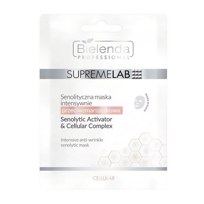 Інтенсивна маска для обличчя Bielenda Professional Supremelab Cellular Senolytic Activator &amp; Cellular Complex проти зморщок, 1 шт