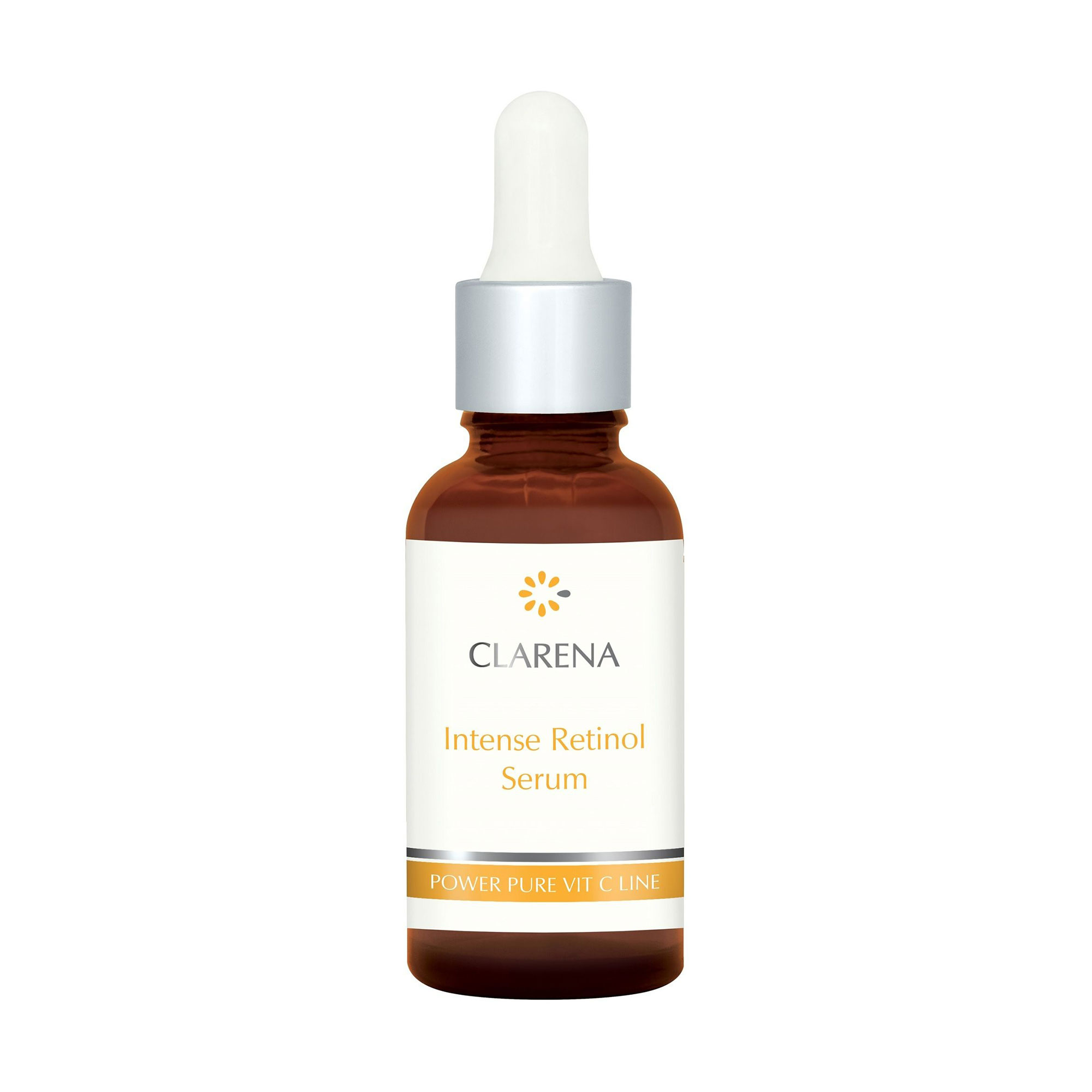 Інтенсивна сироватка для обличчя Clarena Power Pure Vit C Line Intense Renol Serum з ретинолом, ніцинамідом та вітаміном Е, 30 мл