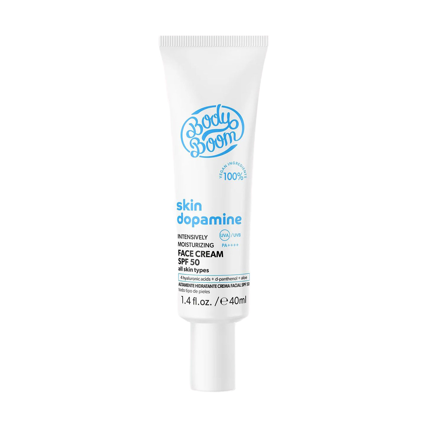 Інтенсивно зволожувальний крем для обличчя Body Boom Skin Dopamine Intensely Moisturizing Face Cream, SPF 50 PA++++, для всіх типів шкіри, 40 мл