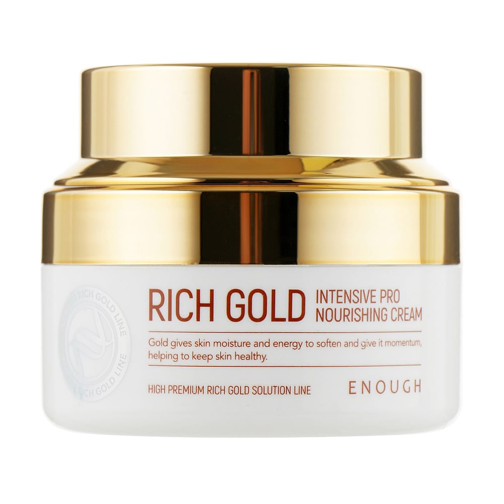 Інтенсивний живильний крем для обличчя Enough Rich Gold Intensive Pro Nourishing Cream на основі іонів золота, 50 мл