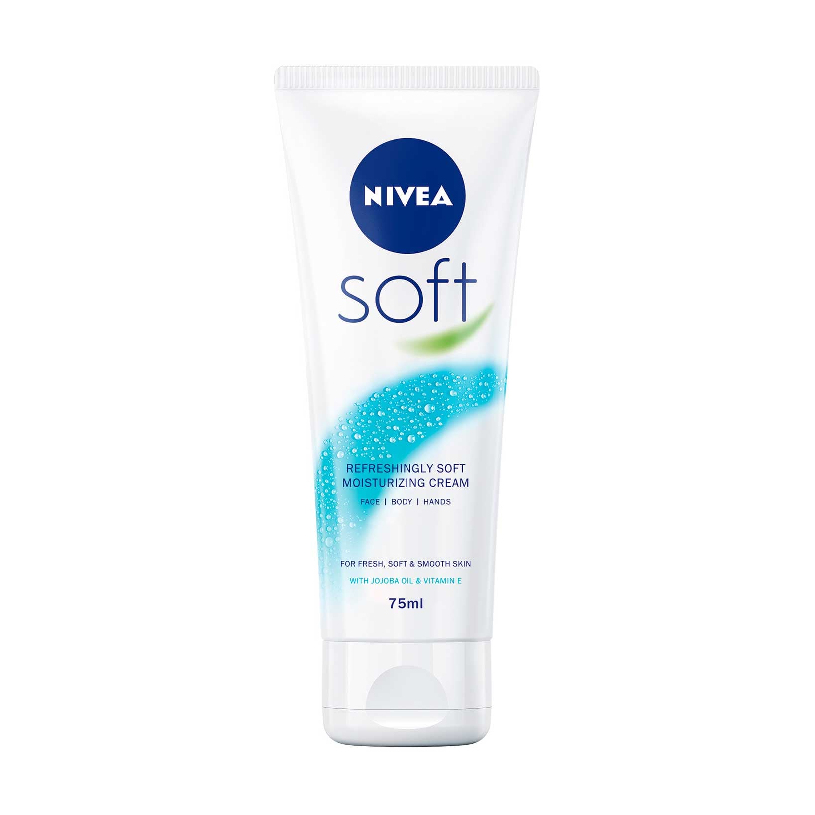 Інтенсивний зволожувальний крем NIVEA Soft для обличчя, рук та тіла, з олією жожоба та вітаміном Е, 75 мл