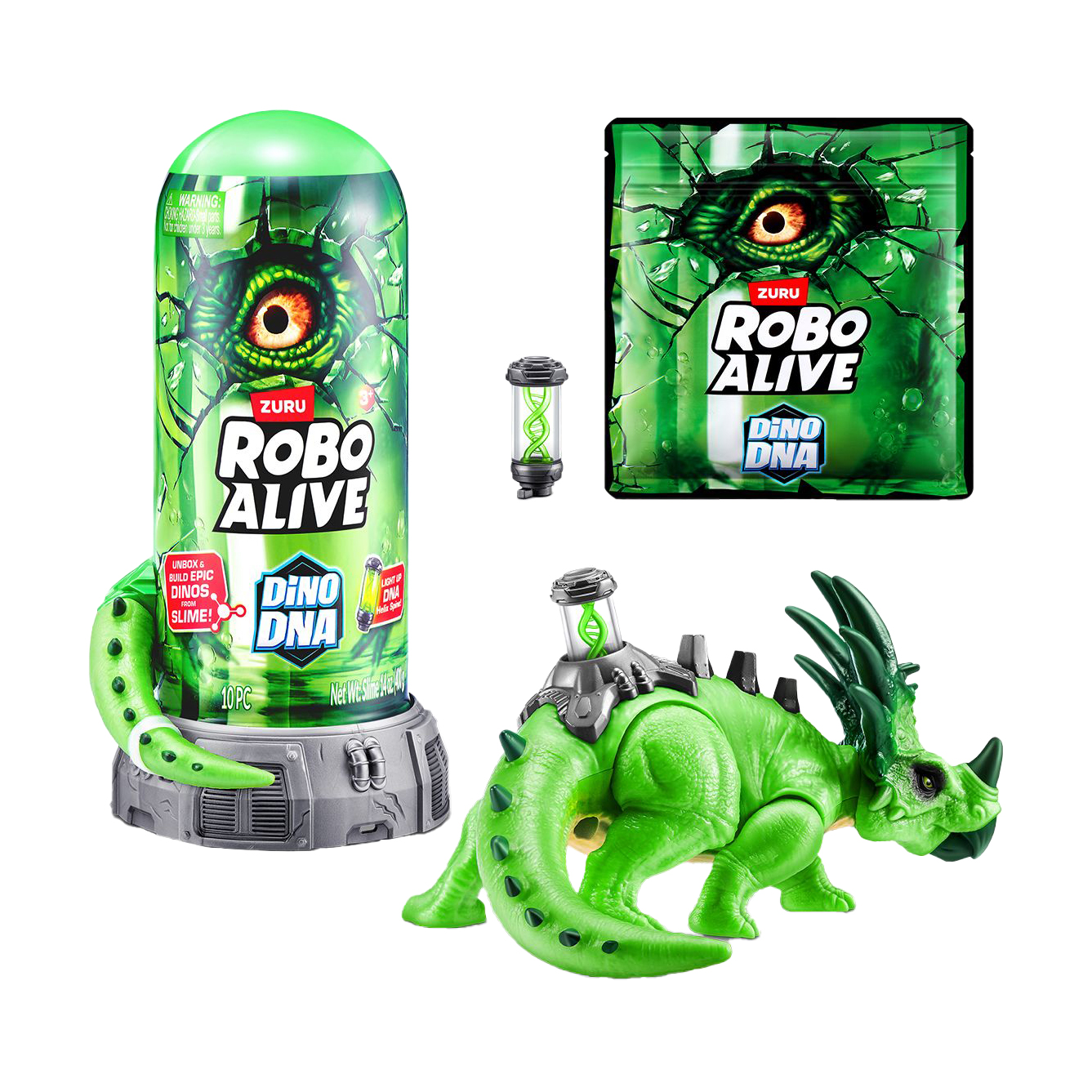 Інтерактивний ігровий набір Pets &amp; Robo Alive ДНК Стиракозавра, від 3 років, 10 елементів (71139D)