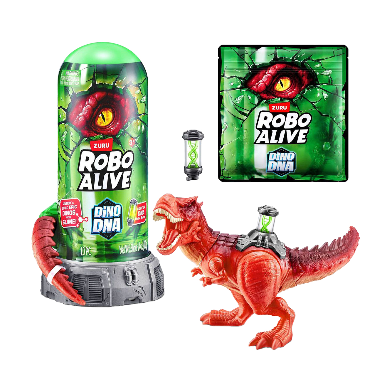 Інтерактивний ігровий набір Pets &amp; Robo Alive ДНК Тиранозавра, від 3 років, 10 елементів (71139A)