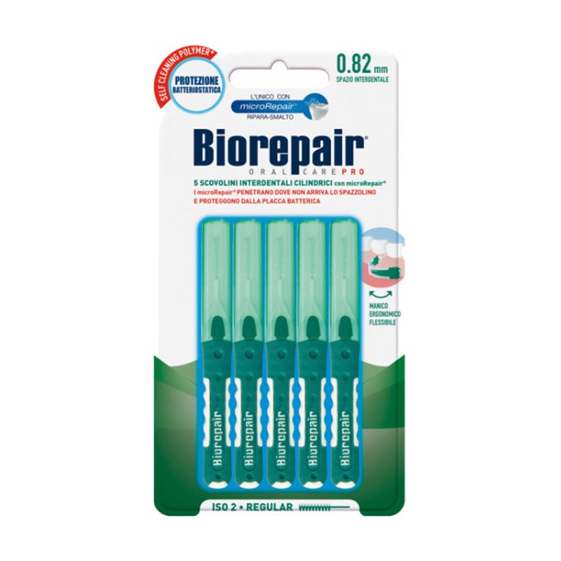 Інтердентальні щітки Biorepair Oral Care Pro Ультратонкі з гідроксіапатитом 0.82 мм, 5 шт
