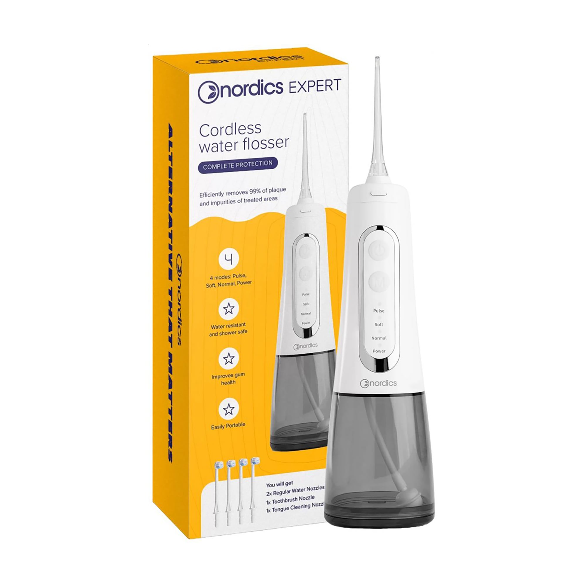 Іригатор Nordics Expert EA139W для ефективного очищення ротової порожнини, 1 шт