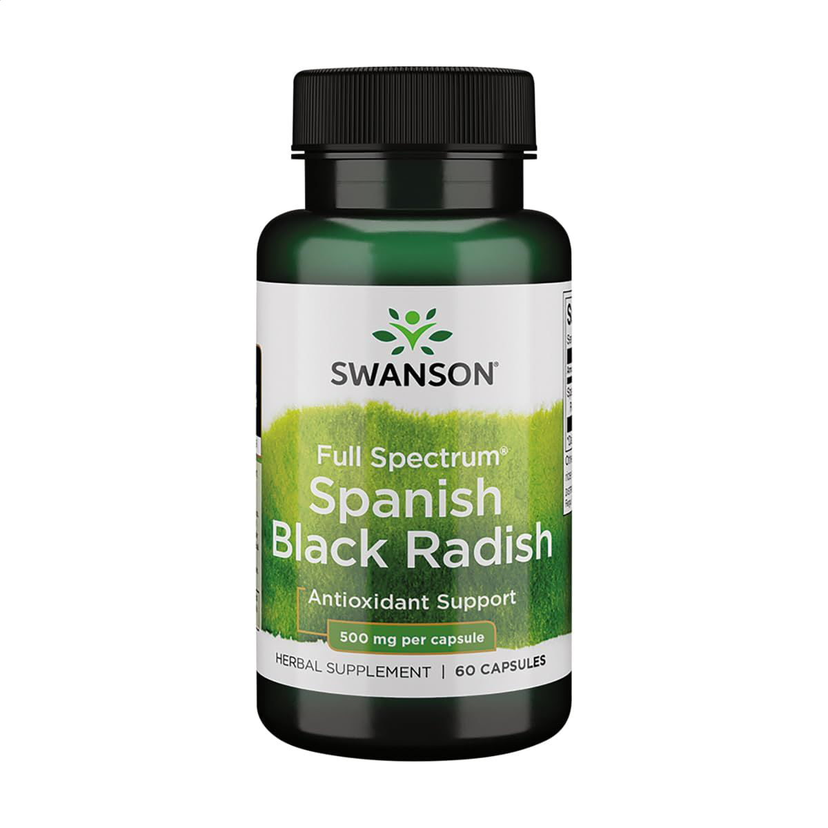 Іспанська чорна редька Swanson Full Spectrum Spanish Black Radish 500 мг, 60 капсул