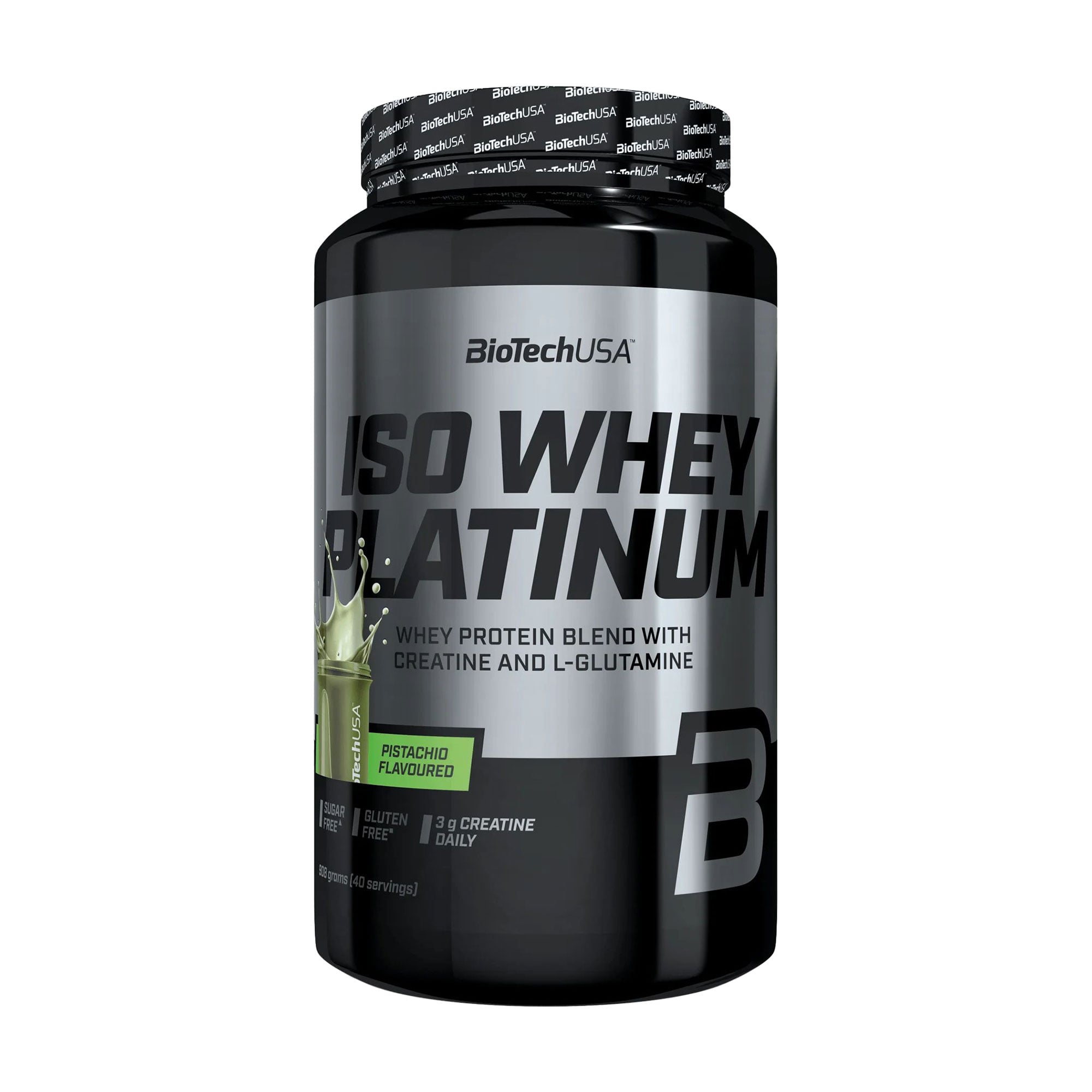 Ізолят протеїну BioTechUSA Iso Whey Platinum Фісташка, в порошку, 908 г