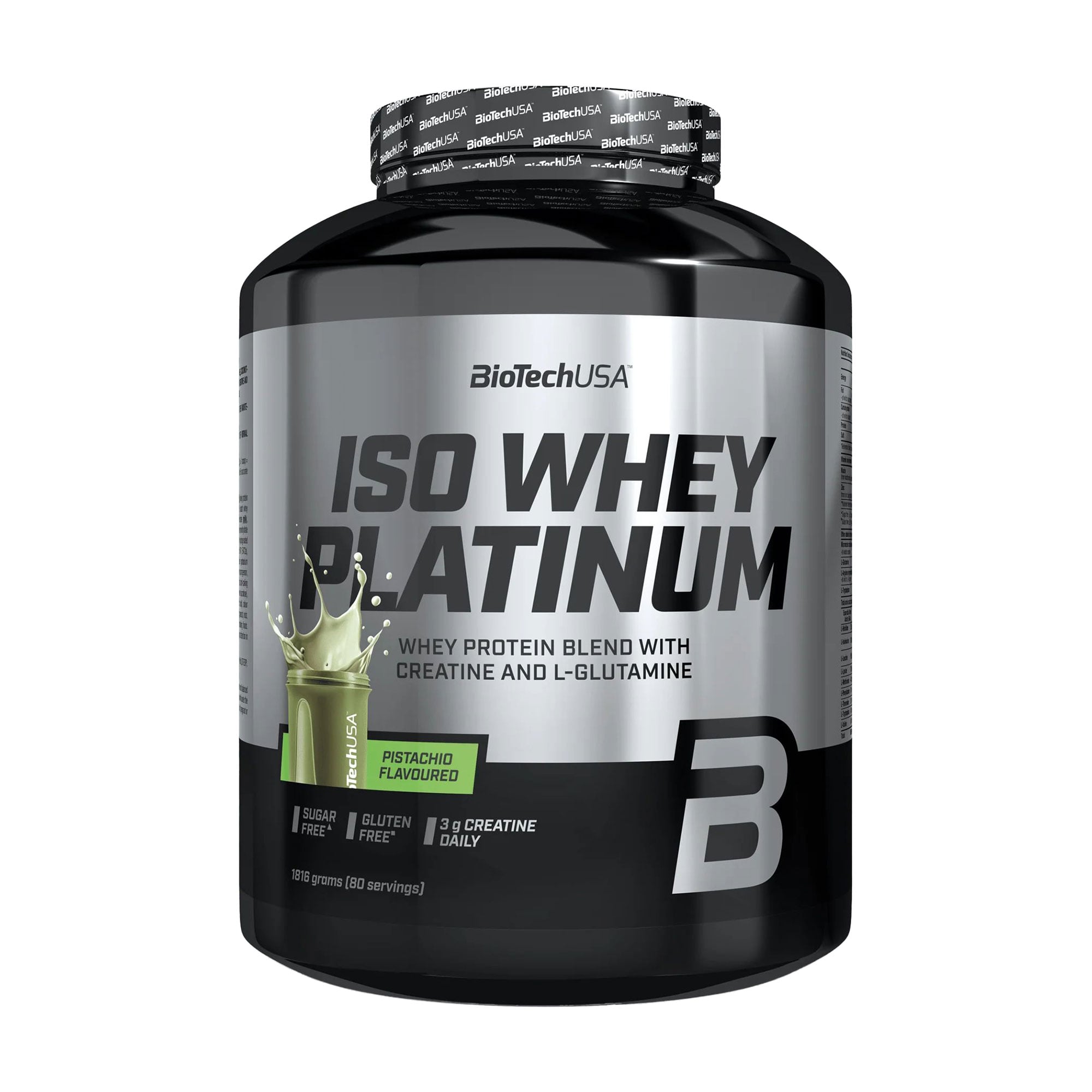 Ізолят протеїну BioTechUSA Iso Whey Platinum Фісташка, в порошку, 1.816 кг