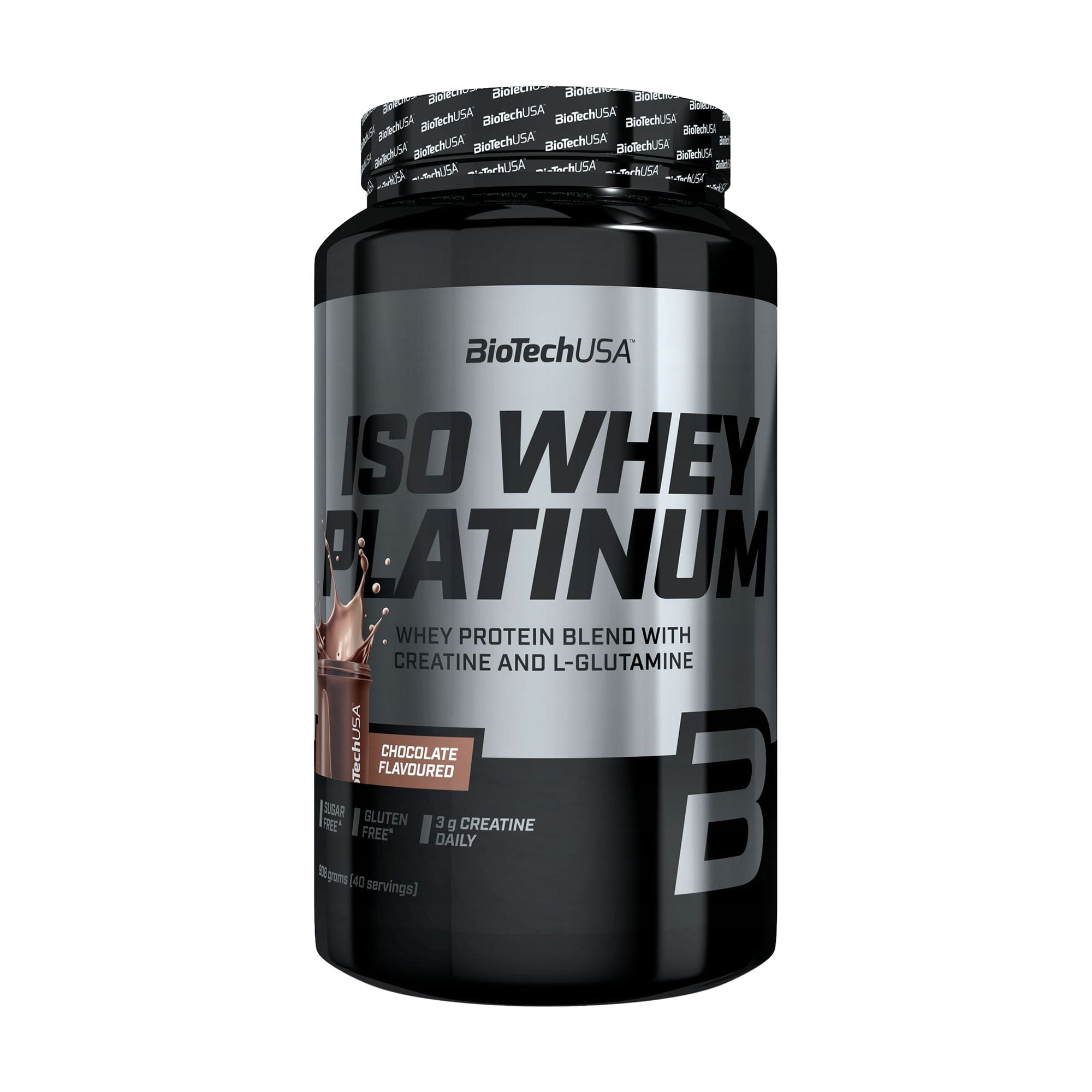 Ізолят протеїну BioTechUSA Iso Whey Platinum Шоколад, в порошку, 908 г