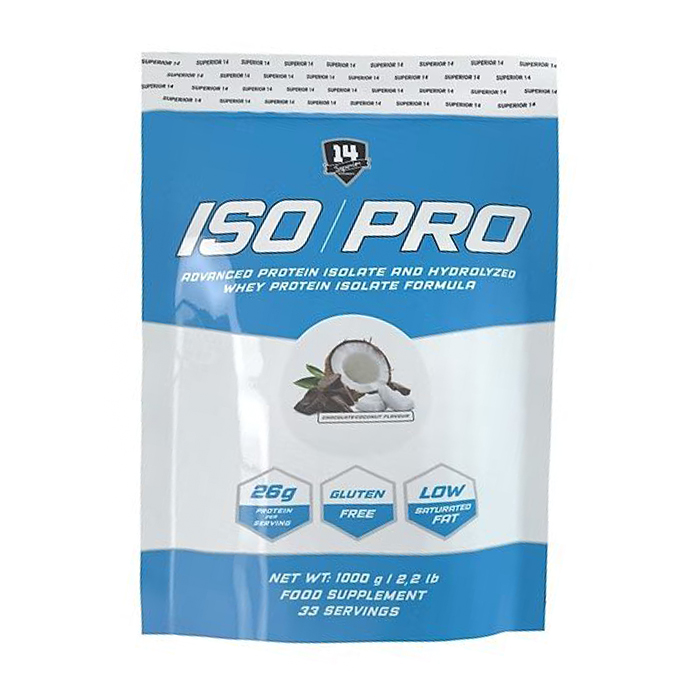 Ізолят протеїну Superior14 Iso Pro Шоколад-кокос, в порошку, 1 кг