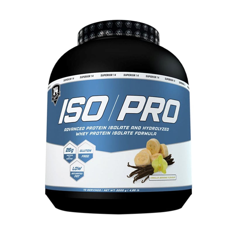 Ізолят протеїну Superior14 Iso Pro Ваніль-банан, в порошку, 2.2 кг