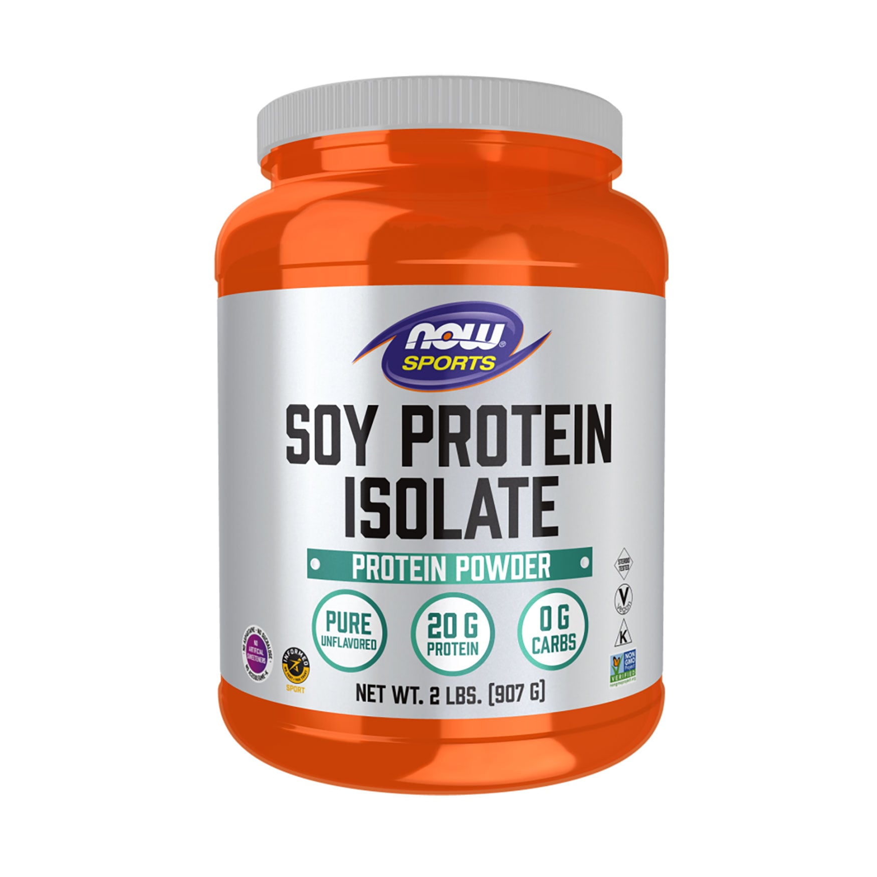 Ізолят соєвого протеїну Now Foods Soy Protein Isolate в порошку, з натуральним смаком, 907 г
