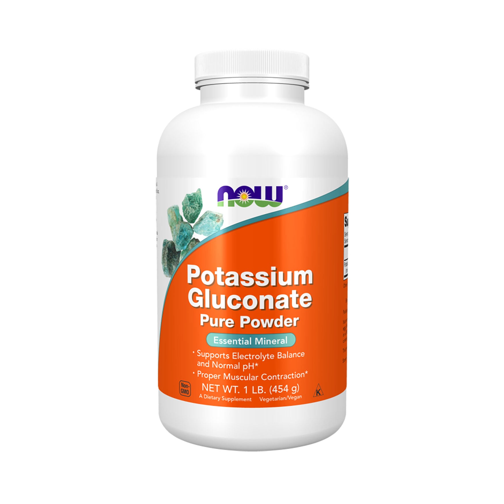 Калій глюконат Now Foods Potassium Gluconate, в порошку, 454 г