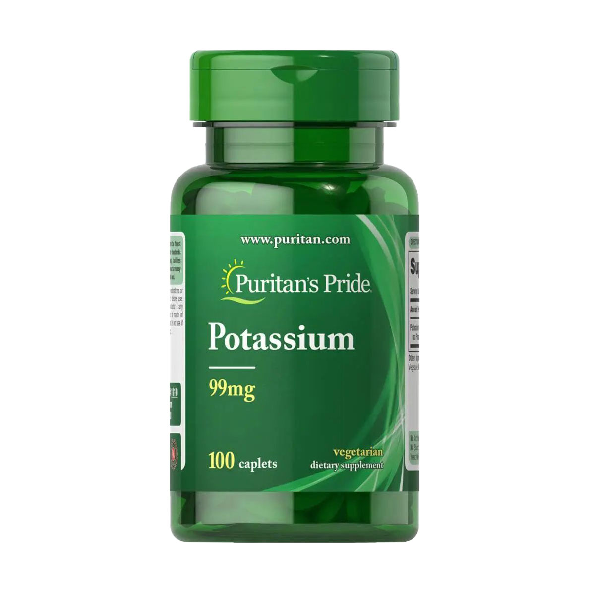 Калій Puritan's Pride Potassium 99 мг, 100 таблеток