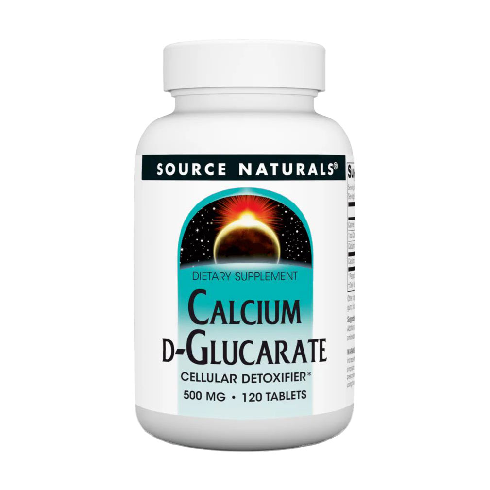 Кальцій Д-глюкарат Source Naturals Calcium D-Glucarate, 500 мг, 120 таблеток
