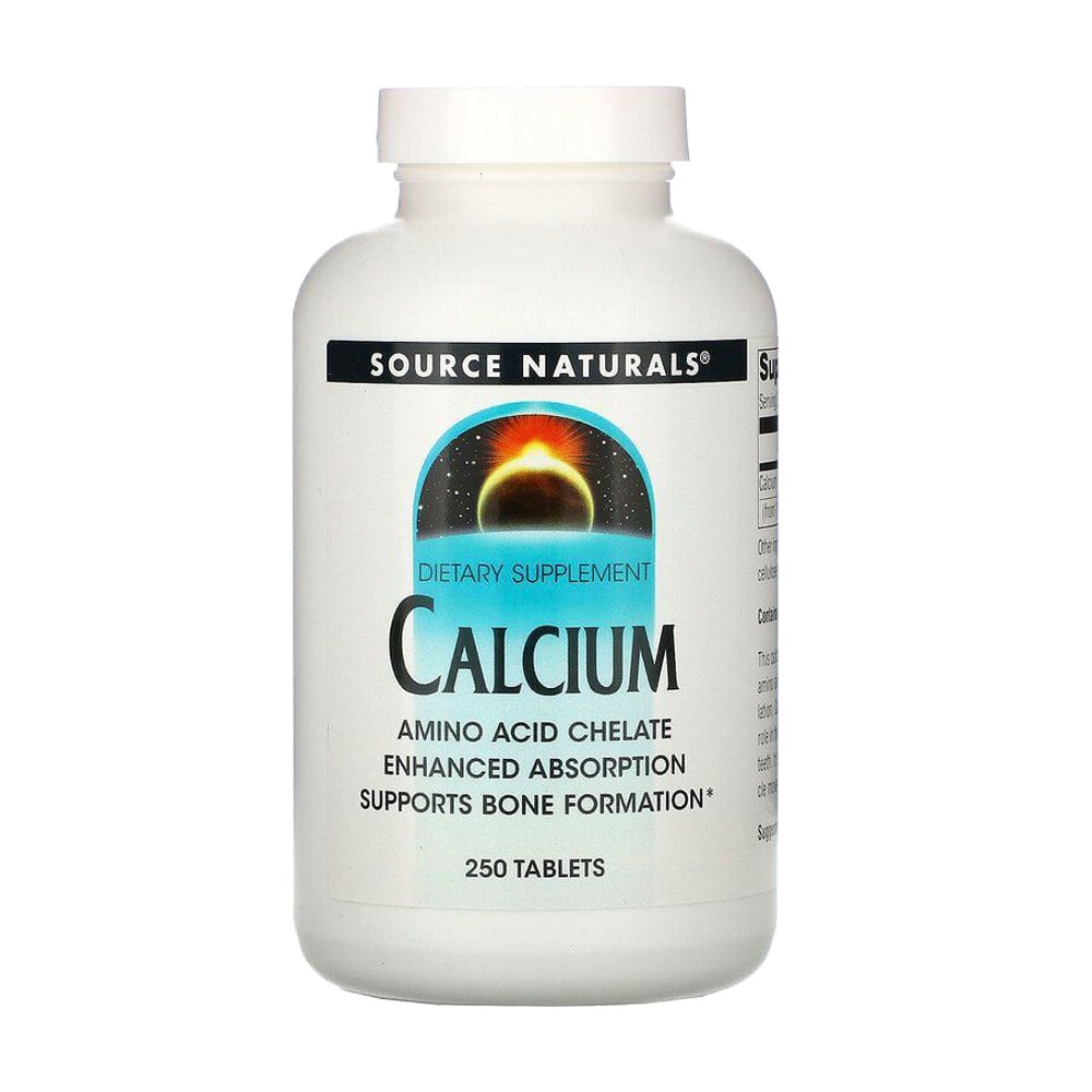 Кальцій Source Naturals Calcium в амінокислотному хелаті, 250 таблеток