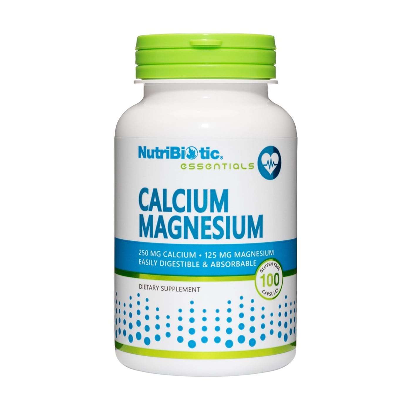 Кальцій та магній NutriBiotic Essentials Calcium Magnesium, 100 капсул