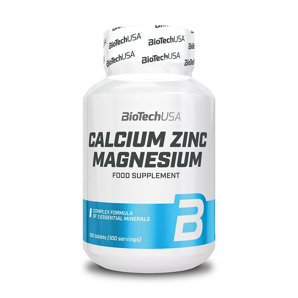 Кальцій, цинк та магній BioTechUSA Calcium Zinc Magnesium, 100 таблеток