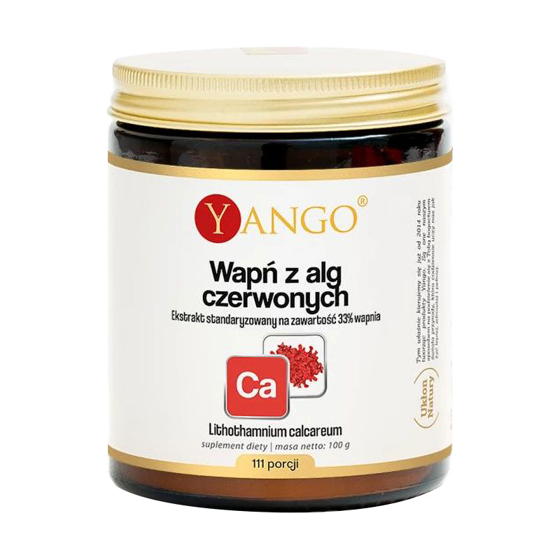 Кальцій Yango Calcium з червоних водоростей, в порошку, 100 г