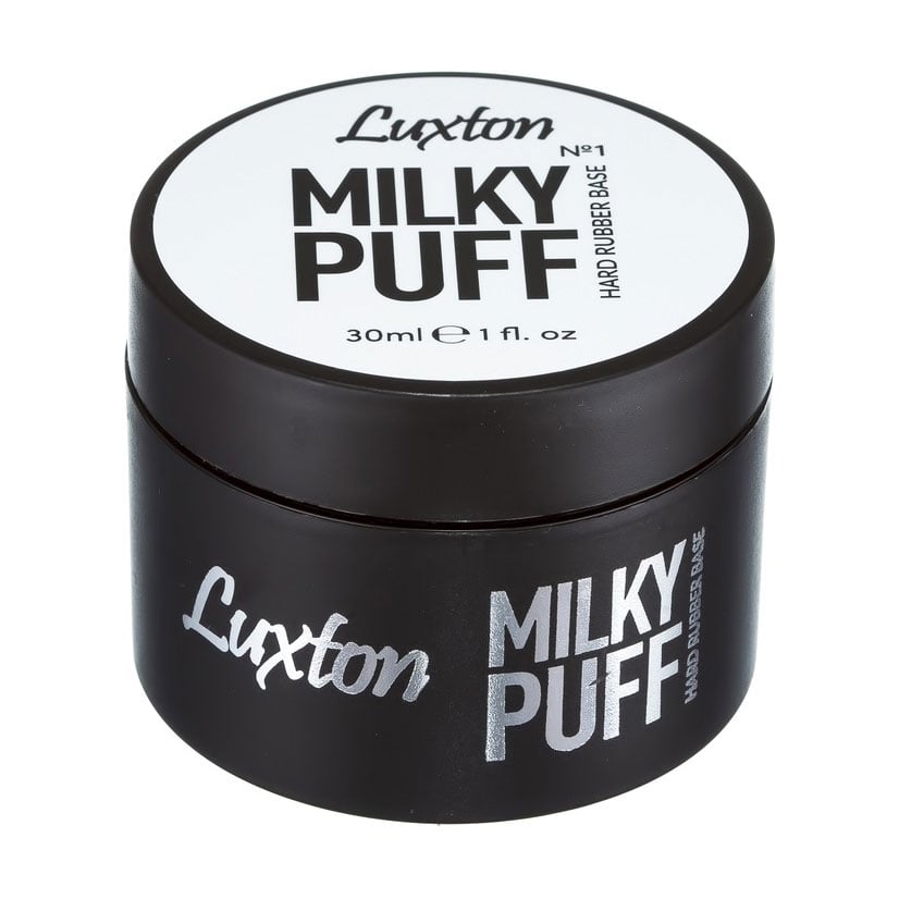 Камуфлювальна каучукова база для гель-лаку Luxton Milky Puff, 30 мл
