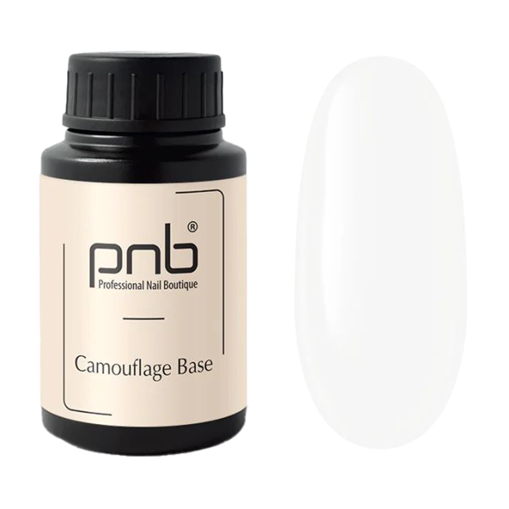 Камуфлювальна каучукова база для гель-лаку PNB UV/LED Camouflage Base, Porcelain, 30 мл